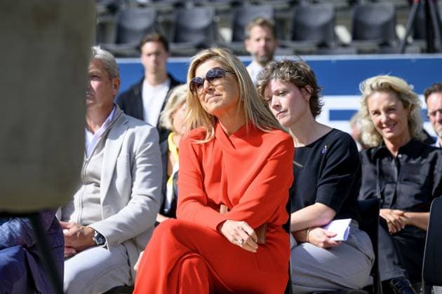 breda, The Netherlands, 2026-09-16 14:03:33 BREDA, 14-02-2026, NAC Breda Queen Maxima attends a meeting of the Cinetree Foundation regarding the documentary *Echte Mannen Huilen Niet* (Real Men Don t Cry) at the NAC Breda stadium. This documentary focuses on the mental health of men in the world of football. PHOTO: NLBeeld Patrick van Emst Credit: NL Beeld Patrick van Emst  Copyright: xx x