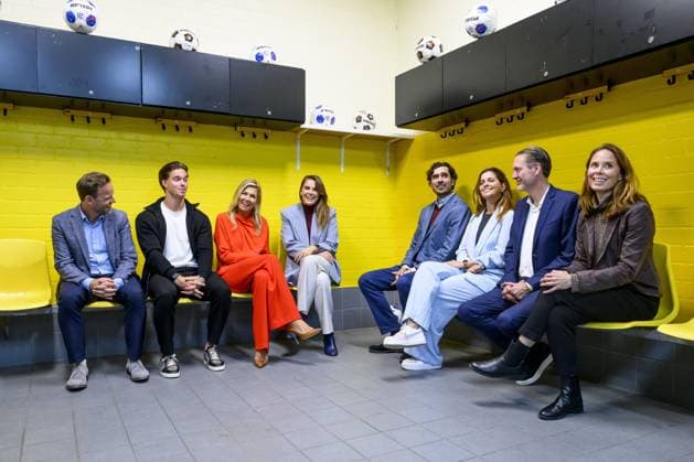 breda, The Netherlands, 2026-09-16 14:54:17 BREDA, 14-02-2026, NAC Breda Queen Maxima attends a meeting of the Cinetree Foundation regarding the documentary *Echte Mannen Huilen Niet* (Real Men Don t Cry) at the NAC Breda stadium. This documentary focuses on the mental health of men in the world of football. PHOTO: NLBeeld Patrick van Emst Credit: NL Beeld Patrick van Emst  Copyright: xx x
