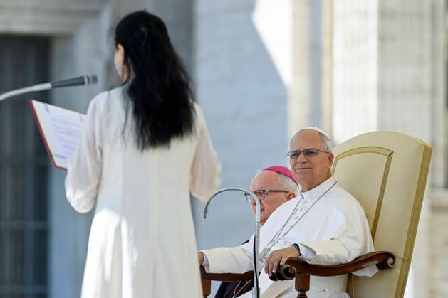 Pope Leo XIV weekly general audience Italy, Rome , Vatican, 2026 9 16 Pope Leo XIV during the weekly general audience at St Peter s square at The Vatican EDITORIAL USE ONLY - NO BOOKS Copyright: xVATICANxMEDIAx xCatholicxPressxPhotox