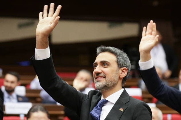 ARMENIA, YEREVAN - SEPTEMBER 16, 2026: Aram Vardevanyan, Vice Speaker of the National Assembly, attends the second session of the Armenian Parliament of the 9th convocation.a Alexander Patrin TASS  97821743