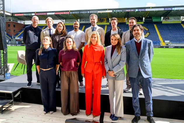 16-09-2026 Breda Hanna Verboom with Queen Maxima attended the documentary Echte Mannen Huilen Niet (Real Men Don t Cry), organized by the Cinetree Foundation at the NAC Breda stadium. Â  Copyright: xPPEx