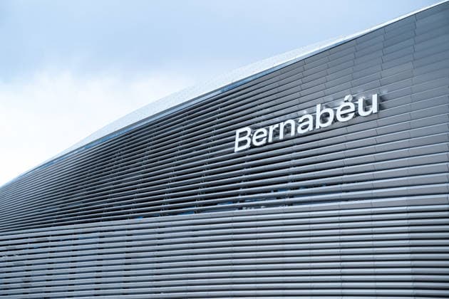 September 16, 2026, Madrid, Madrid, SPAIN: Exterior view of the Santiago BERNABEU STADIUM, home of Real Madrid CF, on Paseo de la Castellana, with the aesthetic renovation works almost completed. Madrid SPAIN - ZUMAc270 20260916_zip_c270_003 Copyright: xDavidxCruzxSanzx