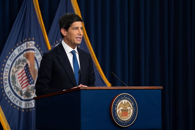 Fed Chair Warsh holds press conference on interest rates WASHINGTON, D.C., UNITED STATES - SEPTEMBER 16: Federal Reserve Chair Kevin Warsh speaks during a news conference following Federal Open Market Committee meetings at Federal Reserve Headquarters in Washington, D.C., on September 16, 2026. The Federal Reserve raised interest rates by a quarter of a percentage point in the first increase since 2023. Mehmet Eser Anadolu Washington United States. Editorial use only. Please get in touch for any other usage.  Copyright: x2026xAnadoluxMehmetxEserx