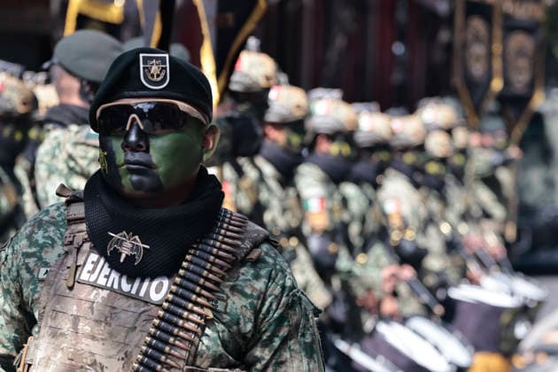September 16, 2026, Mexico City, Cdmx, Mexico: As part of the celebration of the 216th of the Cry of Independence in Mexico, the Military Civic Parade of the Country s Armed Forces was held: thousands of elements of the Ministry of National Defense (DEFENSA), Ministry of the Navy (SEMAR), National Guard (GN), Mexican Air Force (FAM), with their different divisions such as Special Forces, Paratroopers, Cavalry, Tactical Vehicles, rescuers, among others, filled the streets surrounding the ZoÂ³calo of the city before starting to enlist with their battalions, coordinate, use their wardrobes, arrange and keep the horses calm, train vehicles and rehearse before marching in front of President Claudia Sheimbaum, who is the Supreme Commander of the - ZUMAp204 20260916_zip_p204_028 Copyright: xJosuexPerezx