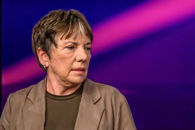 im Bild v.l.: Margot Käßmann (Theologin), GER, Berlin, Studio, zu Gast bei Maischberger, politische Talkshow, TV, Format, mit Moderatorin Sandra Maischberger, Das Erste, aus Adlershof Am Studio 20, 16.09.2026, Copyright: HMBxMedia UwexKoch