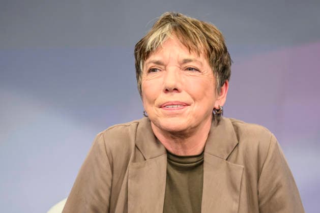 im Bild v.l.: Margot Käßmann (Theologin), GER, Berlin, Studio, zu Gast bei Maischberger, politische Talkshow, TV, Format, mit Moderatorin Sandra Maischberger, Das Erste, aus Adlershof Am Studio 20, 16.09.2026, Copyright: HMBxMedia UwexKoch