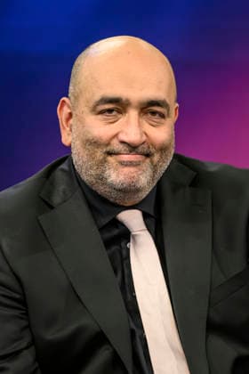 im Bild v.l.: Omid Nouripour, Bündnis 90 Die Grünen (Bundestagsvizepräsident), GER, Berlin, Studio, zu Gast bei Maischberger, politische Talkshow, TV, Format, mit Moderatorin Sandra Maischberger, Das Erste, aus Adlershof Am Studio 20, 16.09.2026, Copyright: HMBxMedia UwexKoch