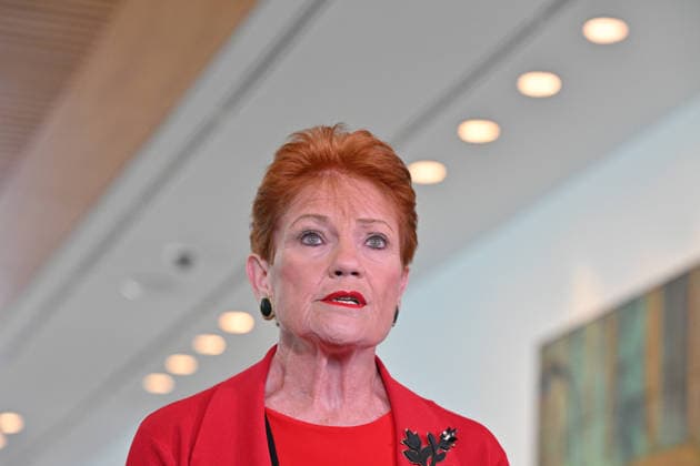 PAULINE HANSON PRESSER, One Nation Leader Pauline Hanson at a press conference at Parliament House in Canberra, Thursday, September 17, 2026. ( NO ARCHIVING CANBERRA AUSTRALIAN CAPITAL TERRITORY Australia  Copyright: xMICKxTSIKASx 20260917150090010069