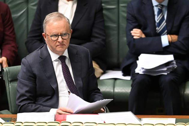 QUESTION TIME, Australian Prime Minister Anthony Albanese reacts during Question Time in the House of Representatives at Parliament House in Canberra, Thursday, September 17, 2026. ( NO ARCHIVING CANBERRA AUSTRALIAN CAPITAL TERRITORY Australia  Copyright: xLUKASxCOCHx 20260917119193374730
