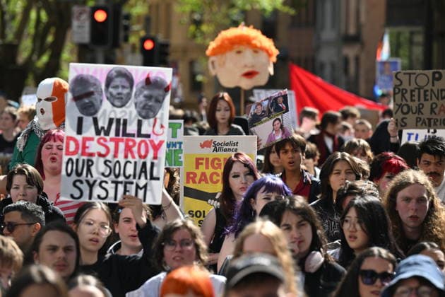 STUDENTS PROTEST HANSON, NSW school students gather for a Students Say No To Hanson nationwide rally at Sydney Town Hall in Sydney, Thursday, September 17, 2026. ( NO ARCHIVING SYDNEY NEW SOUTH WALES Australia  Copyright: xDEANxLEWINSx 20260917110467530795