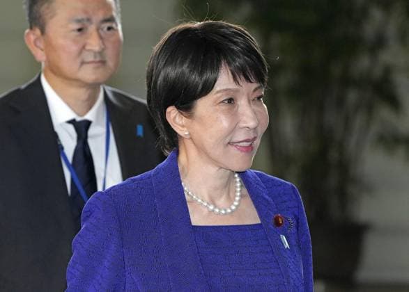 Japan PM Takaichi Japanese Prime Minister Sanae Takaichi arrives at the prime minister s office in Tokyo on Sept. 17, 2026, prior to her Cabinet reshuffle later in the day.  A14AA0005627690P