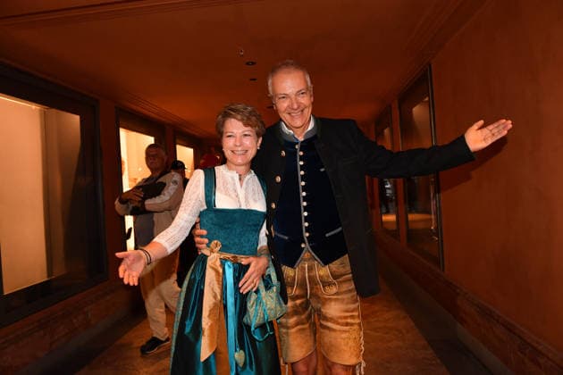 Michael Möller mit Ehefrau Irmgard Premiere Oktoberfest - A Musical Beinah wahr¦. (An almost true story) Komödie im Bayerischen Hof München 16. Sept. 2026