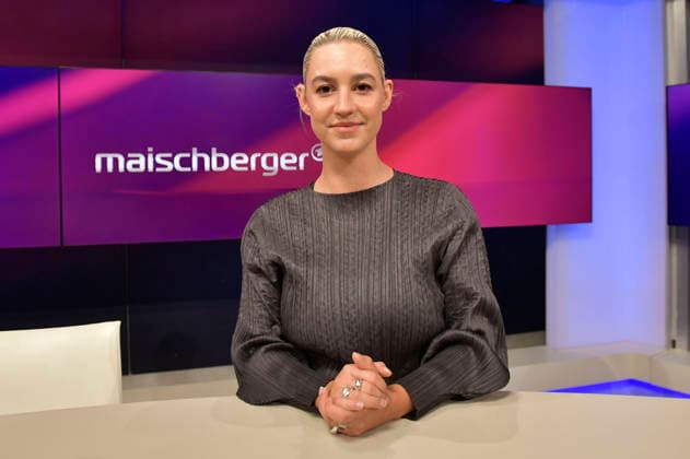 Victoria Reichelt in der ARD-Talkshow maischberger im Studio Berlin Adlershof. Berlin, 16.09.2026