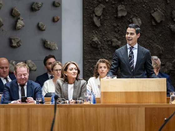THE HAGUE - Prime Minister Rob Jetten speaks during the second day of the General Political Debates. The House of Representatives is discussing the budget presented by the Cabinet on Prinsjesdag. REMKO DE WAAL ANP netherlands out - belgium out  Copyright: xx x568932173x originalFilename: 568932173.jpg