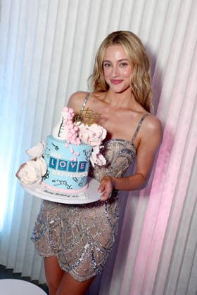 Lili Reinhart presented with a belated 30th birthday cake The Love Hypothesis New York special screening at The Forum at Columbia University. The streaming of it starts on 23rd September on Prime Video Featuring: Lili Reinhart presented with a belated 30th birthday cake Where: New York, New York, United States When: 16 Sep 2026 Credit: Marion Curtis StarPix for Prime Video INSTARimages EDITORIAL USE ONLY. NOT FOR USE BY NEWSPAPERS BASED IN THE UK. Copyright: xx instar56028214