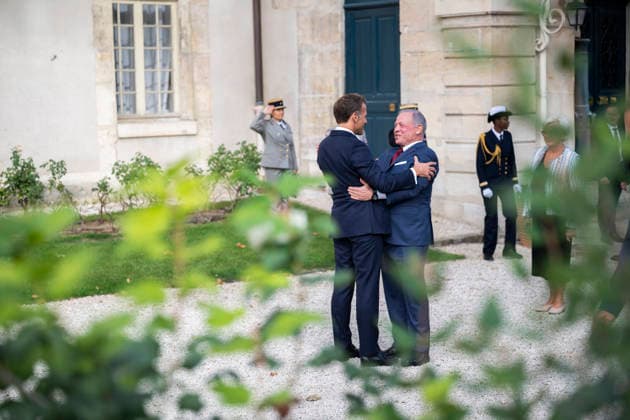 President Macron Welcomes King Abdullah II Of Jordan At Hotel Des Invalides - Paris French President Emmanuel Macron welcomes Jordan s King Abdullah II at the Hôtel National des Invalides in Paris on September 17, 2026.Photo by Eliot Blondet ABACAPRESS.COM Paris France France  Copyright: xBlondetxEliot ABACAx