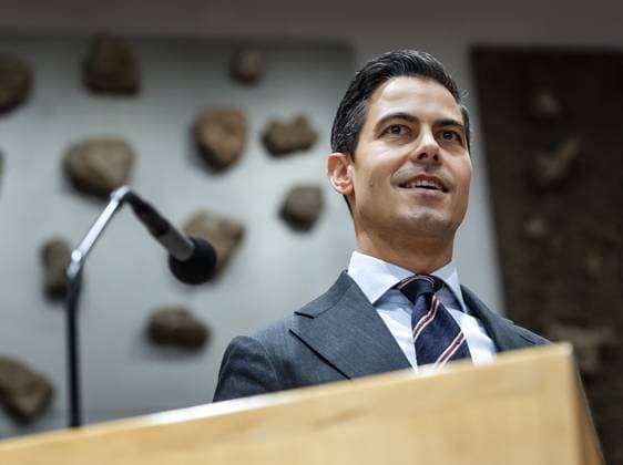 THE HAGUE - Prime Minister Rob Jetten on the second day of the General Political Debates. The House of Representatives is discussing the budget presented by the cabinet on Prinsjesdag. REMKO DE WAAL ANP netherlands out - belgium out  Copyright: xx x568943058x originalFilename: 568943058.jpg
