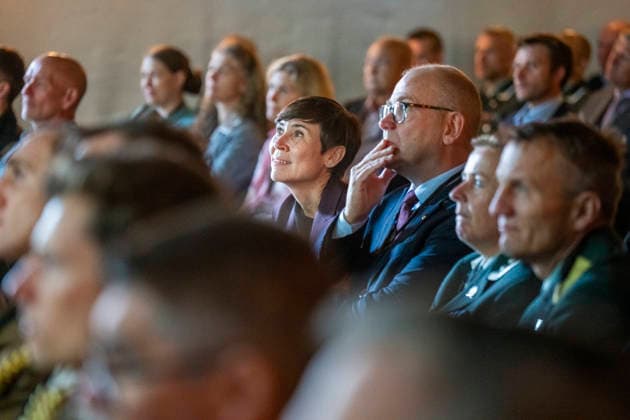 Army Summit 2026 Oslo 20260917. Hoyre-leder Ine Eriksen Soreide pa Army Summit pa Akerhus festning i Oslo. Haeren og Den norske AtlanterhavskomitÃ arrangerer Army Summit som handler om bygging av europeisk og norsk landforsvar. Foto: Heiko Junge NTB Oslo Norge ucOgsKFp5aY EDITORIAL USE ONLY Ref:_BNC_POLucOgsKFp5aY.jpg Copyright: xHeikoxJungex xNTBx
