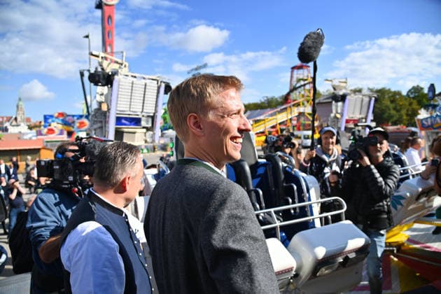 Oberbuergermeister Dominik KRAUSE und Wiesn Chef Christian SCHARPF. Presserundgang vor dem 191. Oktoberfest 2026 am 17.09.2026.
