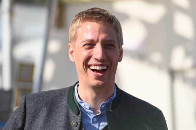 Oberbuergermeister Dominik KRAUSE, lacht,lachen,lachend,optimistisch,gutgelaunt, Einzelbild,angeschnittenes Einzelmotiv,Portraet,Portrait,Porträt Presserundgang vor dem 191. Oktoberfest 2026 am 17.09.2026.
