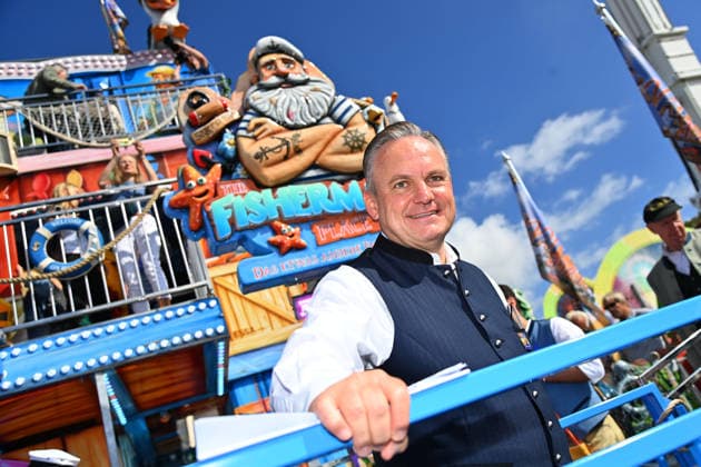 Wiesn Chef Christian SCHARPF. Fahrgeschaeft,Schausteller,Fahrgeschaefte. Presserundgang vor dem 191. Oktoberfest 2026 am 17.09.2026.