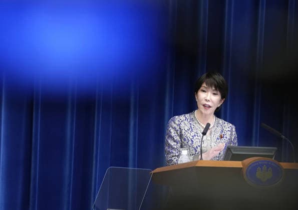Japan PM reshuffles Cabinet Japanese Prime Minister Sanae Takaichi holds a press conference at the premier s office in Tokyo on Sept. 17, 2026, after reshuffling her Cabinet.  A14AA0005627735P
