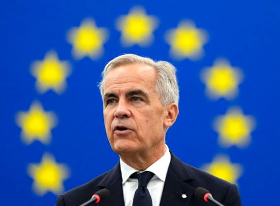 September 17, 2026, Strasbourg, France: Prime Minister Mark Carney addresses the European Parliament in Strasbourg, France, on Thursday, Sept. 17, 2026. Strasbourg France  - ZUMAc35_ 20260917_zaf_c35_005 Copyright: xJustinxTangx
