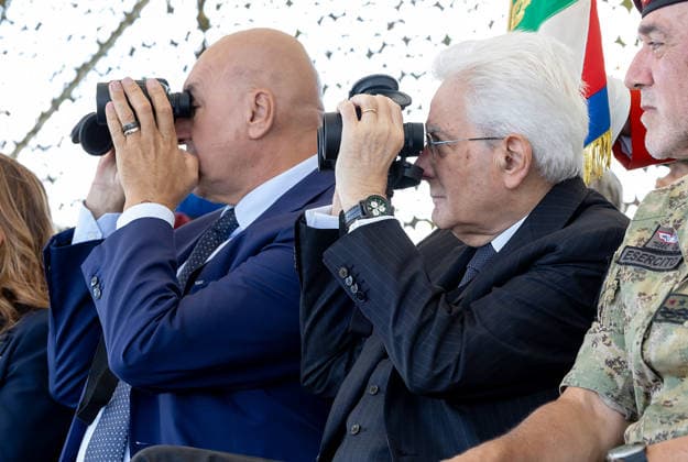 September 17, 2026, Monte Romano, Rome, Italy: Monte Romano - President Sergio Mattarella at the Italian Army s AEGIS 26 exercise at the Monte Romano firing range today, September 17, 2026. Monte Romano Italy  - ZUMAa289 20260917_zia_a289_007 Copyright: xGiandottixUffxStampax xAgfx