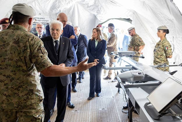 September 17, 2026, Monte Romano, Rome, Italy: Monte Romano - President Sergio Mattarella at the Italian Army s AEGIS 26 exercise at the Monte Romano firing range today, September 17, 2026. Monte Romano Italy  - ZUMAa289 20260917_zia_a289_011 Copyright: xGiandottixUffxStampax xAgfx