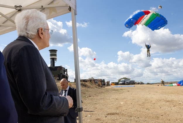 September 17, 2026, Monte Romano, Rome, Italy: Monte Romano - President Sergio Mattarella at the Italian Army s AEGIS 26 exercise at the Monte Romano firing range today, September 17, 2026. Monte Romano Italy  - ZUMAa289 20260917_zia_a289_015 Copyright: xGiandottixUffxStampax xAgfx