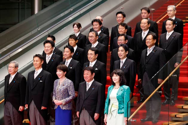 September 17, 2026, Tokyo, Japan: Japan s Prime Minister Sanae Takaichi (front C) and her new cabinet ministers pose for the cameras at prime minister s official residence in Tokyo. Tokyo Japan - ZUMAm191 20260917_aap_m191_005 Copyright: xRodrigoxReyesxMarinx