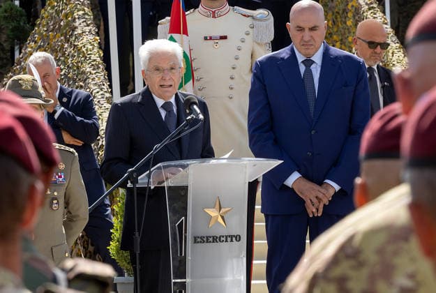 September 17, 2026, Monte Romano, Rome, Italy: Monte Romano - President Sergio Mattarella at the Italian Army s AEGIS 26 exercise at the Monte Romano firing range today, September 17, 2026. Monte Romano Italy  - ZUMAa289 20260917_zia_a289_018 Copyright: xGiandottixUffxStampax xAgfx