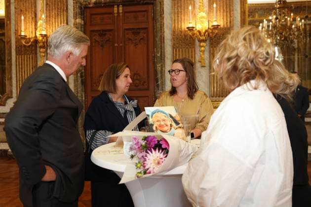 King Philippe of Belgium receives BeHeroes BRUSSELS, BELGIUM - SEPTEMBER 17 : King Philippe of Belgium receives Saskia Benus and Lies Gielis from the BeHeroes initiative at the Royal Palace pictured on September 17, 2026 in Brussels, Belgium, 17 09 2026 Brussels Belgium  Copyright: xXpix