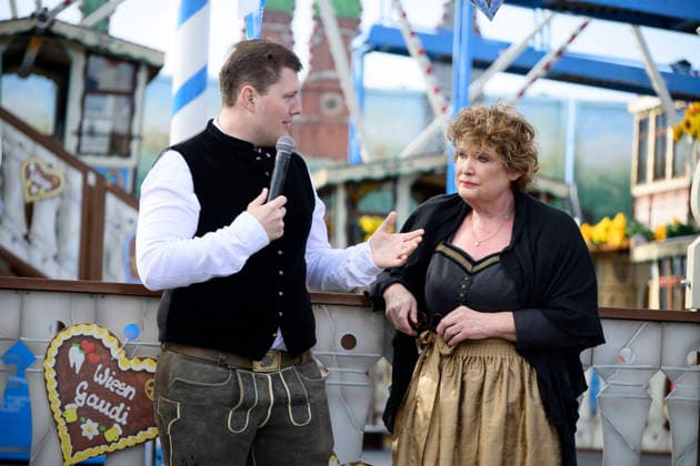 v.l. Sebastian Willenborg, Gabriele Willenborg (Riesenrad) - Offizieller Presserundgang auf dem Oktoberfest Wiesn, München 17.09.2026
