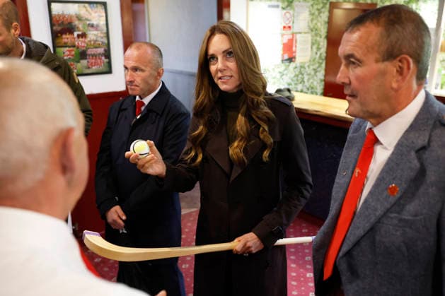 The Prince and Princess of Wales visit Bute Shinty Club The Prince and Princess of Wales visit Bute Shinty Club, Rothesay, Bute, UK, on the 17th September 2026. Picture by Jeff J Mitchell WPA-Pool Rothesay Bute Shinty Club Bute UK  WHA-0831