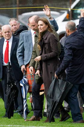 The Prince and Princess of Wales visit Bute Shinty Club The Prince and Princess of Wales visit Bute Shinty Club, Rothesay, Bute, UK, on the 17th September 2026. Picture by Jeff J Mitchell WPA-Pool Rothesay Bute Shinty Club Bute UK  WHA-0831