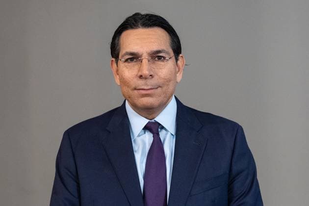 September 17, 2026, Bronx, New York, USA: Ambassador Danny Danon of Israel speaks to the press at Security Council stakeout ahead of the meeting on situation in Syria at UN Headquarters in New York, NY on September 17, 2026. He pointed to the map of Syria where Turkiye occupied about 5% and Israel about 0.1% of Syrian territory. Bronx USA - ZUMAr339 20260917_znp_r339_029 Copyright: xLevxRadinx