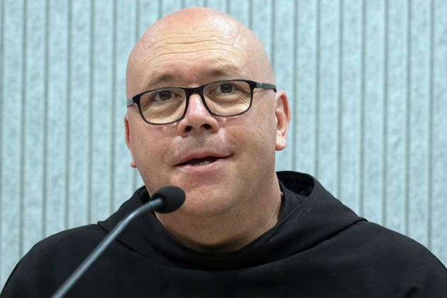 Vatican Italy,Rome,Vatican 2026 09 17 Fra Marco Moroni, custodian of the Sacred Convent of St. Francis in Assisi.during a Press conference to present the celebrations and the program for the feast of St. Francis of Assisi, Patron Saint of Italy (scheduled for October 3 and 4, 2026) .Copyright Alessia Giuliani Catholicpressphoto EDITORIAL USE ONLY - NO BOOKS Copyright: xALESSIAxGIULIANIx xCatholicxPressxPhotox