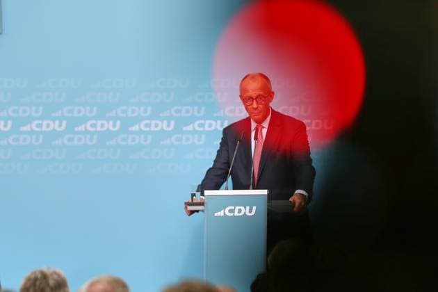 Berlin, Deutschland, 17.09.2026: Konrad-Adenauer-Haus: Wahlkampf-Schlussspurt der CDU: Bundeskanzler Friedrich Merz (CDU) Copyright: xdtsxNachrichtenagenturx dts_135234