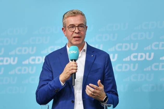 Berlin, Deutschland, 17.09.2026: Konrad-Adenauer-Haus: Wahlkampf-Schlussspurt der CDU: CDU-Spitzenkandidat für Berlin Stefan Evers Copyright: xdtsxNachrichtenagenturx dts_135275