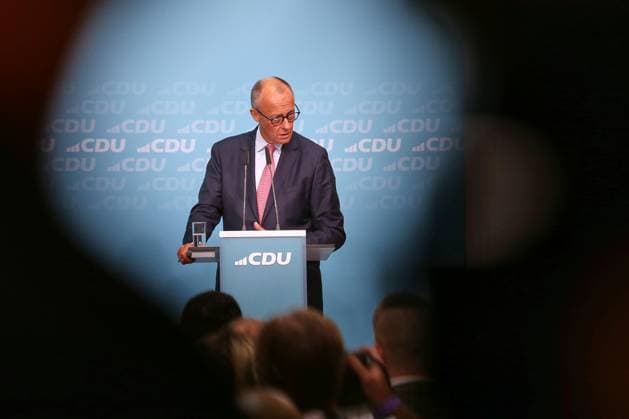 Berlin, Deutschland, 17.09.2026: Konrad-Adenauer-Haus: Wahlkampf-Schlussspurt der CDU: Bundeskanzler Friedrich Merz (CDU) Copyright: xdtsxNachrichtenagenturx dts_135232