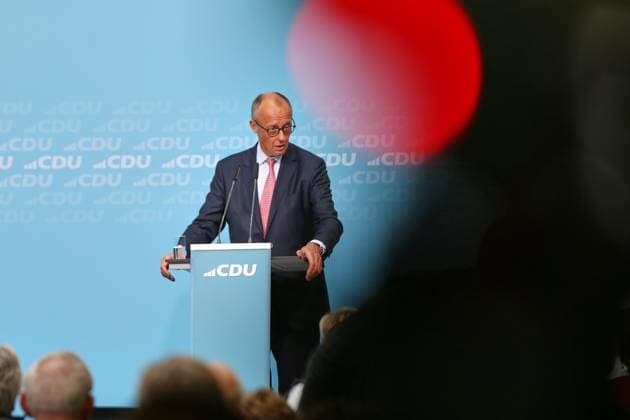 Berlin, Deutschland, 17.09.2026: Konrad-Adenauer-Haus: Wahlkampf-Schlussspurt der CDU: Bundeskanzler Friedrich Merz (CDU) Copyright: xdtsxNachrichtenagenturx dts_135233