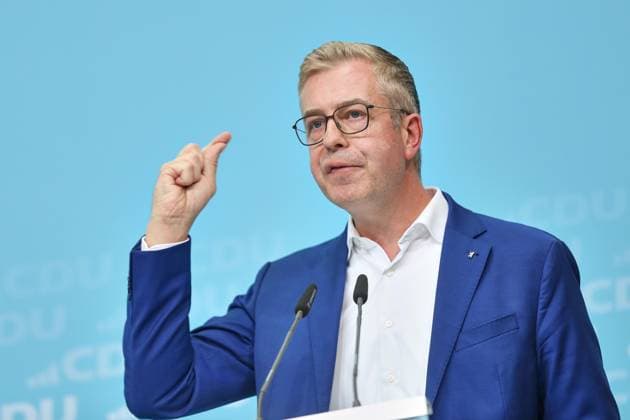 Berlin, Deutschland, 17.09.2026: Konrad-Adenauer-Haus: Wahlkampf-Schlussspurt der CDU: CDU-Spitzenkandidat für Berlin Stefan Evers Copyright: xdtsxNachrichtenagenturx dts_135211