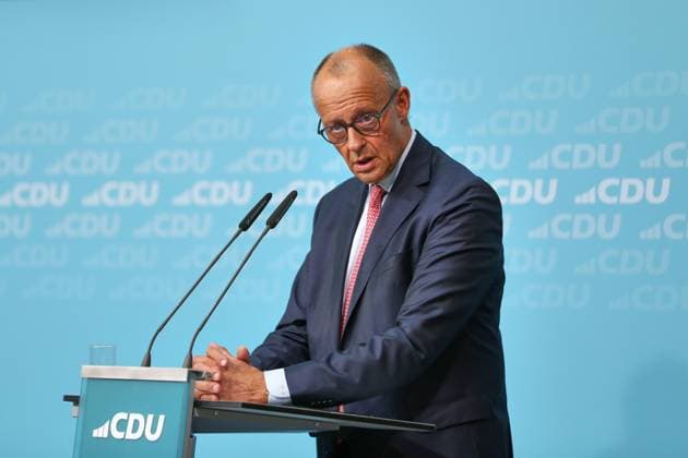 Berlin, Deutschland, 17.09.2026: Konrad-Adenauer-Haus: Wahlkampf-Schlussspurt der CDU: Bundeskanzler Friedrich Merz (CDU) Copyright: xdtsxNachrichtenagenturx dts_135252
