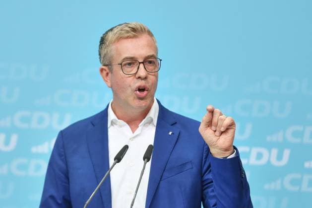 Berlin, Deutschland, 17.09.2026: Konrad-Adenauer-Haus: Wahlkampf-Schlussspurt der CDU: CDU-Spitzenkandidat für Berlin Stefan Evers Copyright: xdtsxNachrichtenagenturx dts_135208