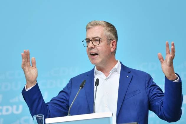 Berlin, Deutschland, 17.09.2026: Konrad-Adenauer-Haus: Wahlkampf-Schlussspurt der CDU: CDU-Spitzenkandidat für Berlin Stefan Evers Copyright: xdtsxNachrichtenagenturx dts_135212