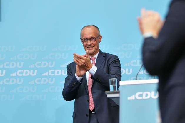 Berlin, Deutschland, 17.09.2026: Konrad-Adenauer-Haus: Wahlkampf-Schlussspurt der CDU: Bundeskanzler Friedrich Merz (CDU) Copyright: xdtsxNachrichtenagenturx dts_135219