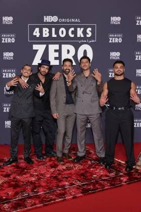 4 Blocks Zero Almountaser ãMontyÒ Alchltouh, Soufiane EL Mesaudi, Rami Fadel Khalaf, Tareq Nassery, Mohammad Eliraqui Premiere 4 Blocks Zero im Kino in der Kulturbrauerei Berlin Berlin Datum: 17.09.2026 Copyright: xEventpress Kratschx