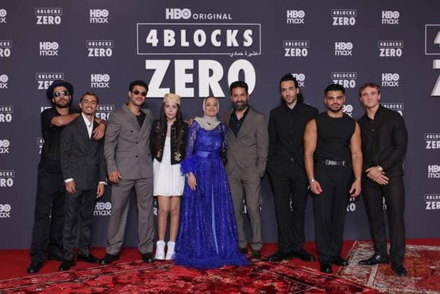 4 Blocks Zero Soufiane EL Mesaudi, Almountaser ãMontyÒ Alchltouh, Tareq Nassery, Siana Zayed, Fatima Khanfour, Rami Fadel Khalaf, Tariq Al-Saies, Mohammad Eliraqui Premiere 4 Blocks Zero im Kino in der Kulturbrauerei Berlin Berlin Datum: 17.09.2026 Copyright: xEventpress Kratschx