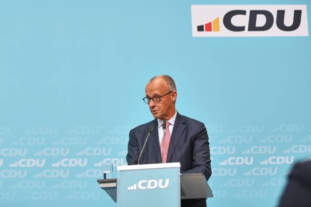 Berlin, Deutschland, 17.09.2026: Konrad-Adenauer-Haus: Wahlkampf-Schlussspurt der CDU: Bundeskanzler Friedrich Merz (CDU) Copyright: xdtsxNachrichtenagenturx dts_135225